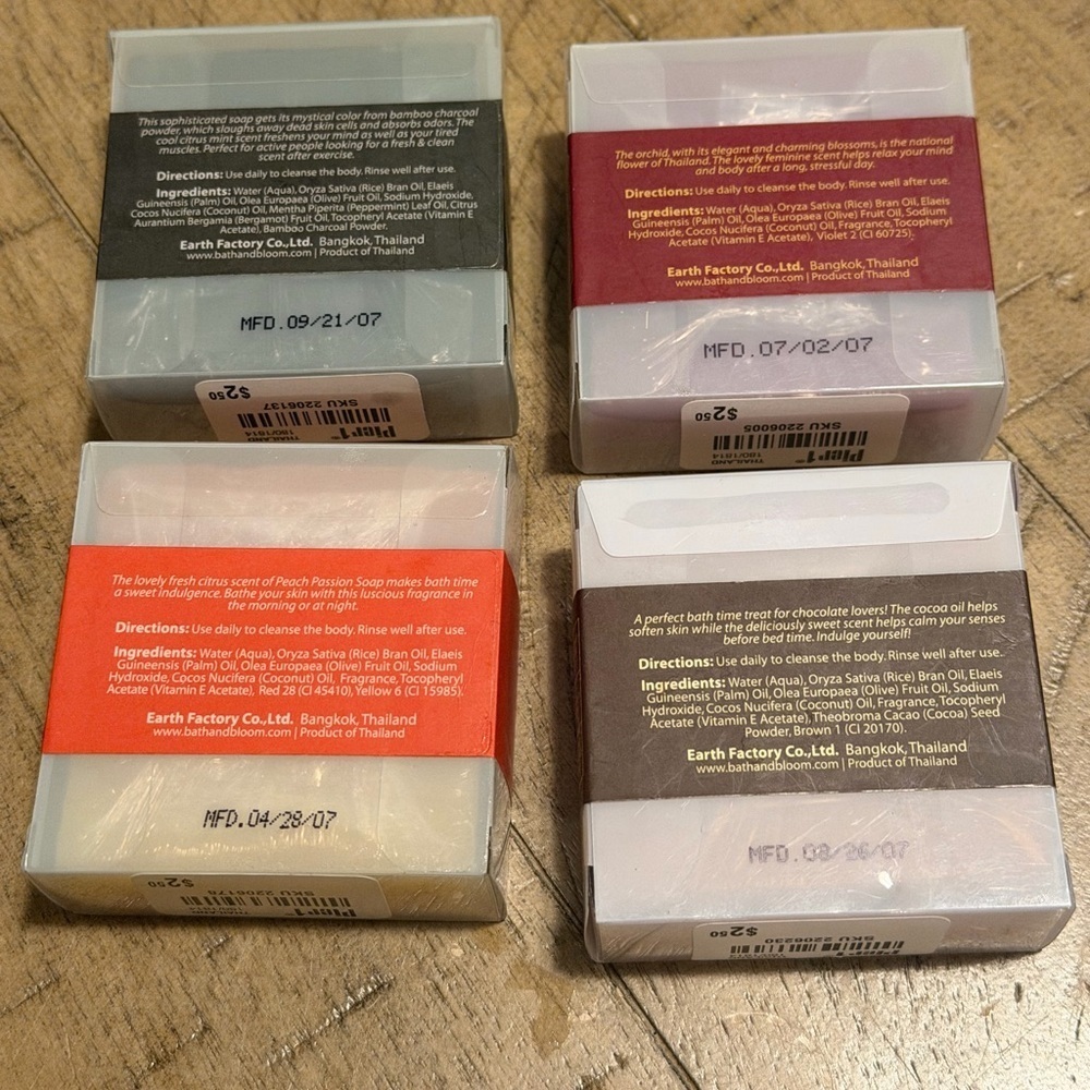 Pier 1 Bath & Bloom Natural Handmade Soap Lot of 4 - Picture 2 of 3